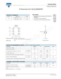 SI3441BDV-T1-GE3 Datasheet Cover