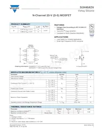 SI3446ADV-T1-GE3 Datasheet Cover