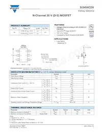 SI3454CDV-T1-GE3 Datasheet Cover