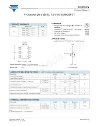 SI3495DV-T1-GE3 Datasheet Cover