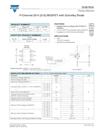 SI3879DV-T1-GE3 Datasheet Cover