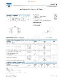 SI4196DY-T1-E3 Datasheet Cover
