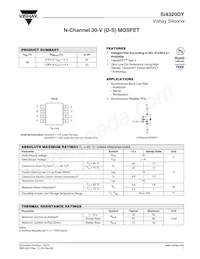 SI4320DY-T1-GE3 Datasheet Cover