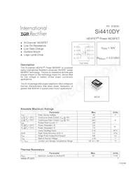SI4410DY Datasheet Cover