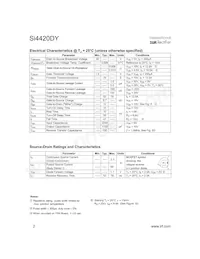SI4420DYTR Datasheet Page 2