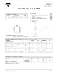 SI4493DY-T1-GE3 Datasheet Cover