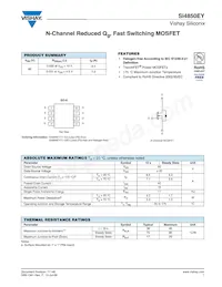 SI4850EY-T1 Datasheet Cover