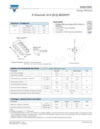 SI5475DC-T1-GE3 Datasheet Cover
