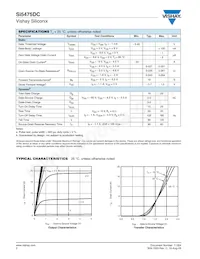 SI5475DC-T1-GE3 Datasheet Page 2