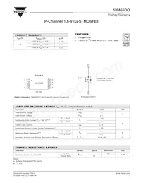 SI6465DQ-T1-GE3 Datasheet Cover