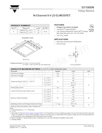 SI7100DN-T1-GE3 Datasheet Cover