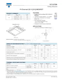 SI7107DN-T1-GE3 Datasheet Cover