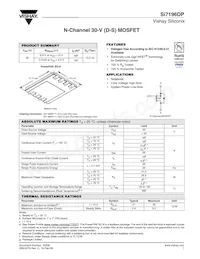 SI7196DP-T1-E3 Datasheet Cover