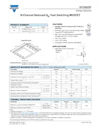 SI7392DP-T1-GE3 Datasheet Cover