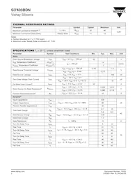 SI7403BDN-T1-GE3 Datasheet Page 2