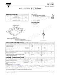 SI7407DN-T1-GE3 Datasheet Cover