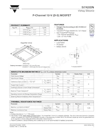 SI7425DN-T1-GE3 Datasheet Cover
