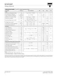 SI7447ADP-T1-GE3 Datasheet Page 2