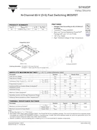 SI7452DP-T1-GE3 Datasheet Cover