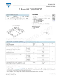 SI7621DN-T1-GE3 Datasheet Cover