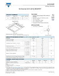SI7674DP-T1-GE3 Datasheet Cover