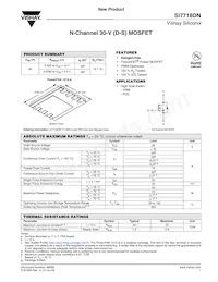 SI7718DN-T1-GE3 Datasheet Cover