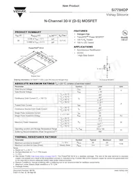 SI7784DP-T1-GE3 Datasheet Cover