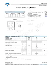 SI8417DB-T2-E1 Datasheet Cover