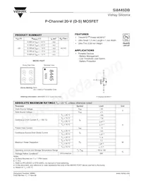 SI8445DB-T2-E1 Datasheet Cover