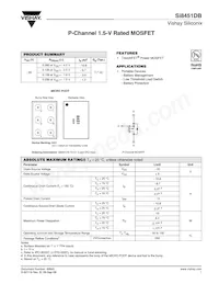 SI8451DB-T2-E1 Datasheet Cover