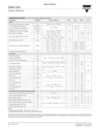 SIA411DJ-T1-GE3 Datasheet Page 2