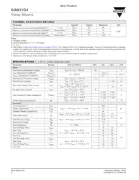 SIA811DJ-T1-GE3 Datasheet Page 2