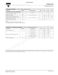SIA811DJ-T1-GE3 Datasheet Page 3