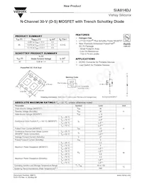 SIA814DJ-T1-GE3 Datasheet Cover