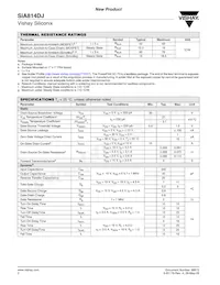 SIA814DJ-T1-GE3數據表 頁面 2