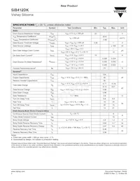 SIB412DK-T1-GE3 Datasheet Page 2