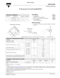 SIB419DK-T1-GE3 Datasheet Cover