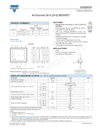 SIE800DF-T1-GE3 Datasheet Cover