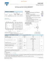 SIE816DF-T1-GE3 Datasheet Cover