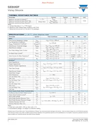 SIE844DF-T1-GE3 Datasheet Page 2
