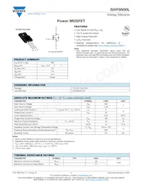 SIHF8N50L-E3 Datasheet Cover