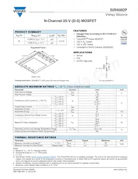 SIR408DP-T1-GE3 Datasheet Cover