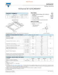 SIR482DP-T1-GE3 Datasheet Cover