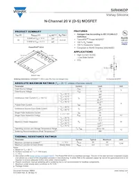 SIR496DP-T1-GE3 Datasheet Cover