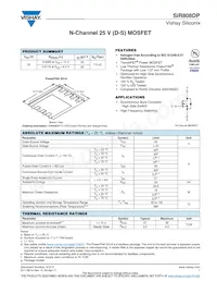 SIR808DP-T1-GE3 Datasheet Cover