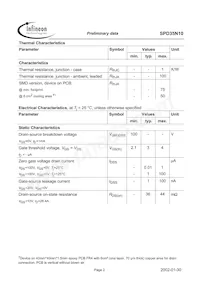 SPD35N10 Datasheet Page 2