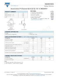 SQ2361EES-T1-GE3 Datasheet Cover
