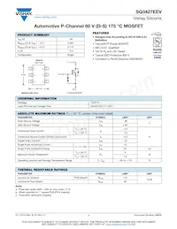 SQ3427EEV-T1-GE3 Datasheet Cover