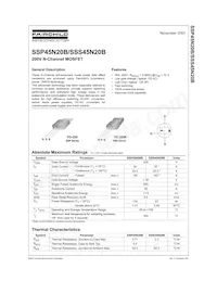 SSP45N20B_FP001 Datasheet Cover