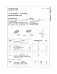 SSR1N60BTM_F080 Datasheet Cover